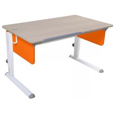 Стол детский Астек-Элара Лидер без ящика 120x72 см береза/оранжевый/белый