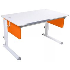 Стол детский Астек-Элара Лидер без ящика 120x72 см белый/оранжевый/белый