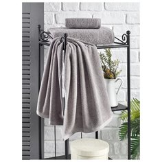 Полотенце махровое "KARNA" EFOR 420 гр ; Серый ; Размер: 70 х 140