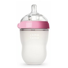 Бутылочка для кормления "Comotomo. Natural Feel Baby Bottle", 250 мл, цвет розовый