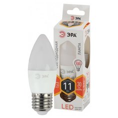 Лампа светодиодная ЭРА LED B35-11W-827-E27 (диод, свеча, 11Вт, тепл, E27) ERA
