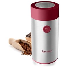 Электрическая кофемолка Pioneer CG207 с импульсным режимом, ножами из нержавеющей стали и прозрачной крышкой, 150 Вт