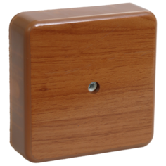 Распределительная коробка IEK КМ41216 наружный монтаж 75x75 мм дуб