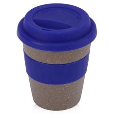 Стакан с силиконовой крышкой "Café", синий Oasis