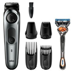 Триммер для бороды Braun BT7240 + Бритва Gillette