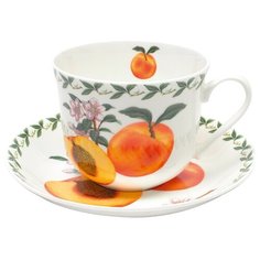 Чашка с блюдцем Maxwell & Williams "Абрикос" в подарочной упаковке, костяной фарфор, 0.48 л (MW637-PB8103)
