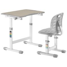 Комплект Anatomica Karina Lite: Детская Парта + Стул, клен/серый
