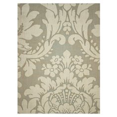 Дизайнерские обои Seabrook DAMASK FOLIO, США, акрил/бумага, моющиеся, Светлозеленый, Дамаск, 0,52х10м, DF30408