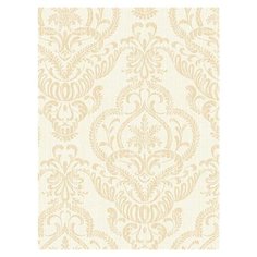 Дизайнерские обои Seabrook DAMASK FOLIO, США, акрил/бумага, моющиеся, Бежевые, Дамаск, 0,52х10м, DF31202