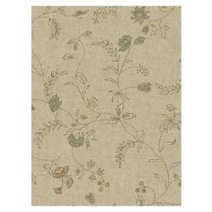 Дизайнерские обои Seabrook TAPESTRY, США, акрил/бумага, моющиеся, Бежевые, 0,52х10м, TY31604