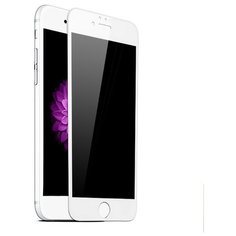 Полноэкранное защитное стекло для телефона Apple iPhone 6 и iPhone 6S / Ударопрочное стекло на смартфон Эпл Айфон 6 и Айфон 6С / Закаленное стекло с олеофобным покрытием на весь экран / Full Glue Premium Glass от 3D до 21D (Белый) Pastila
