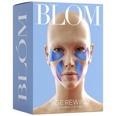 Набор микроигольных патчей BLOM AGE REWIND. 6 пар для скул + 6 пар для носогубных складок.