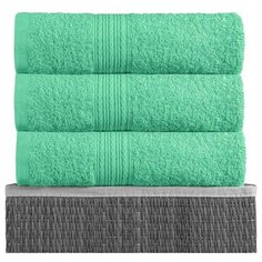 Простыня махровая, "BAYRAMALY"; Светло-зеленая; Размер: 2.0