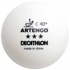 Мячи для игры в настольный теннис TTB 900C 40+ 3* 4 шт. PONGORI X Декатлон Decathlon