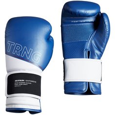 Боксерские перчатки 120 тренировочные синие Размер 8 OUTSHOCK X Декатлон Размер 8 OUTSHOCK X Декатлон Decathlon