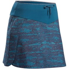 Юбка-шорты для походов на природе женская NH500, размер: 38, цвет: Насыщенный Тёмно-Бирюзовый/Синий QUECHUA Х Декатлон Decathlon