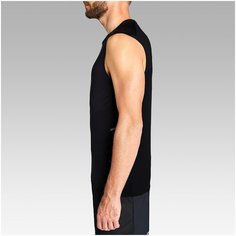 Майка для бега муж. KALENJI DRY+, размер: XXL, цвет: Черный KALENJI Х Декатлон Decathlon
