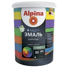 Эмаль акриловая Alpina Аква Эмаль шелковисто-матовая База 1 0,9 л