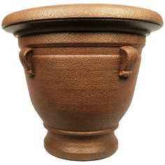 Горшок кашпо для цветов Campana, диаметр 48 см, 50 литров, поддон, дренаж. Коричневый. Ар. Е701-5, ТЕК.А.ТЕК