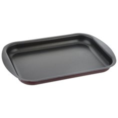 Противень SCOVO Expert СЭ-051 черно- красный, 29х20х2,5 см