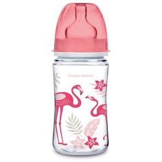 Бутылочка Canpol babies Jungle, Pp, EasyStart, с широким горлышком, антиколиковая, 240 мл, 3+ месяцев, цвет коралл (250989408)