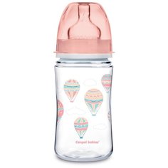 Бутылочка Canpol babies In the clouds, Pp, EasyStart, с широким горлышком, антиколиковая, 240 мл, 3+ месяцев, цвет розовый (250989405)