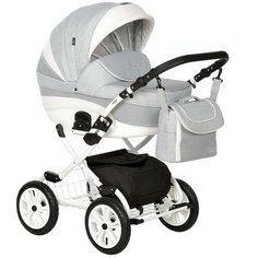 Коляска универсальная 2 в 1 Indigo INDIGO Plus 12 (02), светло-серый