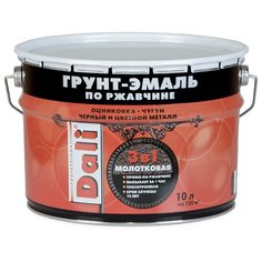 ГРУНТ- ЭМАЛЬ ПО РЖАВЧИНЕ "DALI" 3 В 1 МОЛОТКОВАЯ МЕДНАЯ 10 Л (1) "РОГНЕДА"