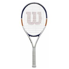 Ракетка б/т Wilson Roland Garros Elite 21, арт. WR029610H, для 5-6 лет,алюминий,со струн, бел-син-ор