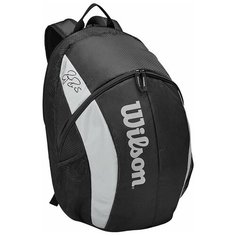 Рюкзак спорт. Wilson Team Backpack, арт. WR8005901001, с карманом под 2 тен.ракетки, черно-серый
