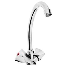 Смеситель для кухни ZEIN Z20380103, кран-букса латунь 1/2", без подводки, хром 5118173