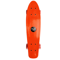 Скейт Cruiser Board Street Hit Оранжевый со светящимися колесами