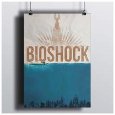 Постер Bioshock - Rapture 60х90 см. RED Panda