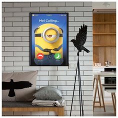 Постер Миньон - Mel 50х70 см.В Рамке RED Panda