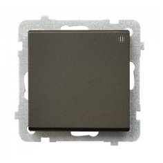 Ospel Sonata Шоколадный металлик Выключатель перекрестный (сх.7), без рамки