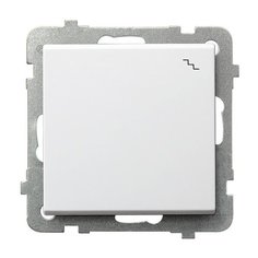 Ospel Sonata Белый Переключатель (сх.6) 1-клавишный, без рамки,