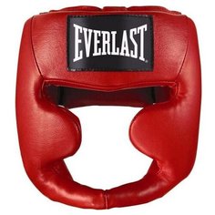 Шлем Everlast Martial Arts Leather Full Face S/M красный