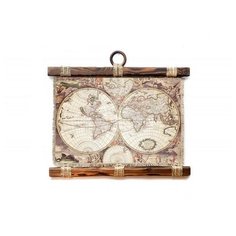 Панно Универсальный свиток "Карта Нового мира " горизонтальное А4