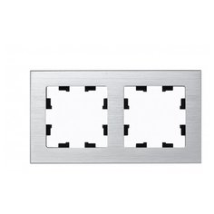 SE AtlasDesign Nature Металл серебро Рамка 2-ая Schneider Electric