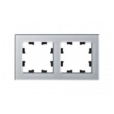 SE AtlasDesign Nature Стекло алюминий Рамка 2-ая Schneider Electric