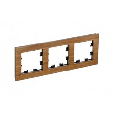 SE AtlasDesign Nature Дерево бамбук Рамка 3-ая Schneider Electric