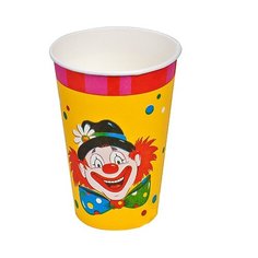 Стакан бумажный PAPSTAR 200мл D80 мм 1-сл для горячих напитков КЛОУН