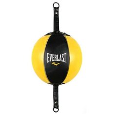 Груша на растяжках Everlast 18см черная/желтая