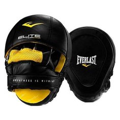 Лапы Everlast Pro Elite Leather Mantis черные