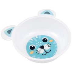 Миска детская Canpol babies пластиковая, с ушками, 4+ месяцев, кошка, цвет голубой (250989435)