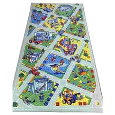 Коврик детский прямоугольный "Транспорт" 1х2 м Нева Тафт