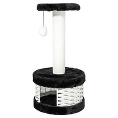 Домик-когтеточка Дарэлл "Домино", круглый, с полкой, 38,5х38,5х72,5 см