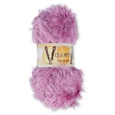 Пряжа Visantia "TRAFKA" 100% полиэстер №0012 т.розовый - 5 мотков по 100 гр