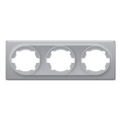 Рамка тройная OneKeyElectro (серия Florence), цвет серый