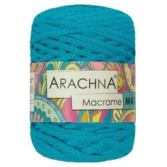 Пряжа ARACHNA Macrame Maxi, 80% хлопок, 20% полиэстер, 4*250 г, 80 м, №41, ярко-голубой